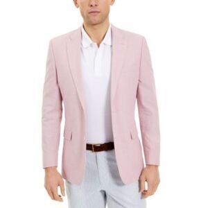 Tommy Hilfiger TH Flex Lannister Light Pink Blazer – 38 Short (NWT)